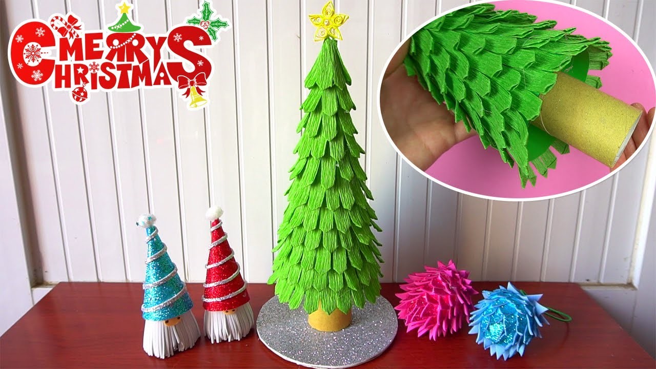 Tannenbaum basteln aus Papier | Weihnachtsdeko selber machen | Basteln für weihnachten