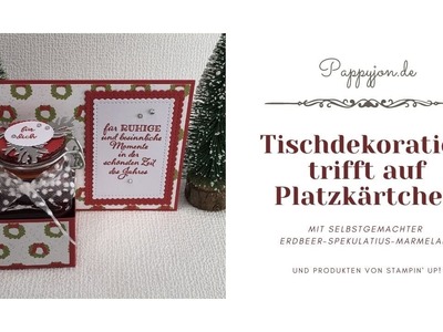 Tischdeko | Platzkärtchen | Deko zu Weihnachten | DIY  | Stampin' Up! | christmas table decoration
