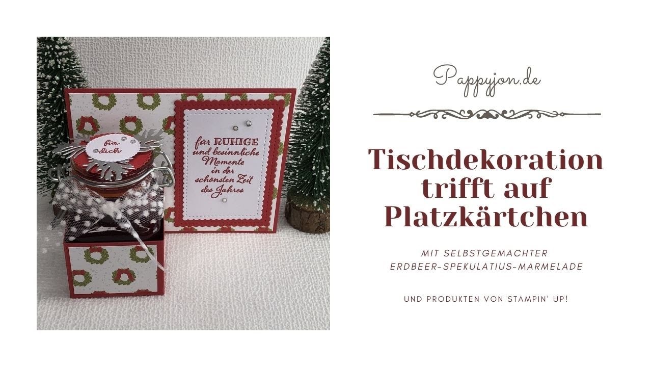 Tischdeko | Platzkärtchen | Deko zu Weihnachten | DIY  | Stampin' Up! | christmas table decoration