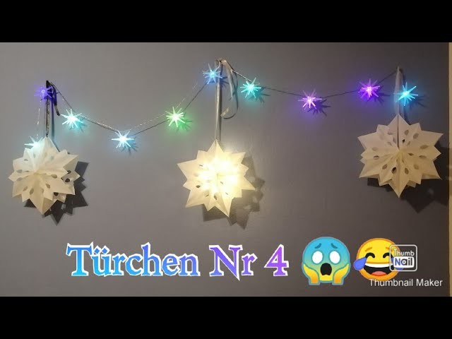 #TürchenNr.4 Sterne basteln aus #Butterbrotpapiertüten ????