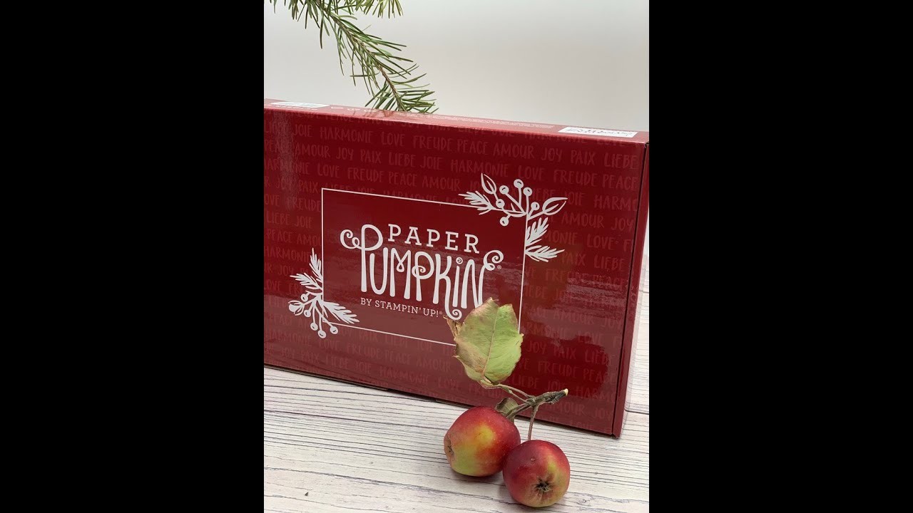 Tutorial Unboxing Paper Pumpkin Box in deutsch "Feiertage voller Freude" von Stampin' Up!