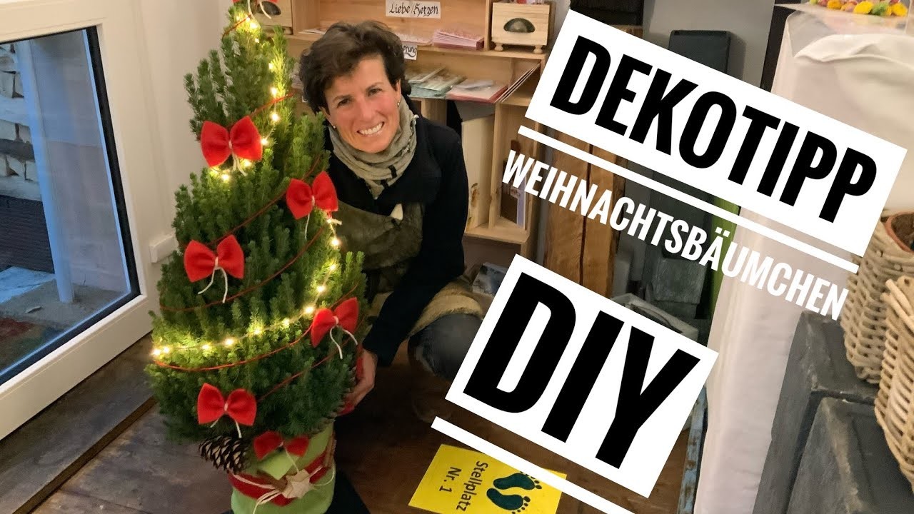 WEIHNACHTSBAUM -Deko DIY Mini-Tannenbaum mit Licht. christmas decoration. Christbaum. XMAS Tipps