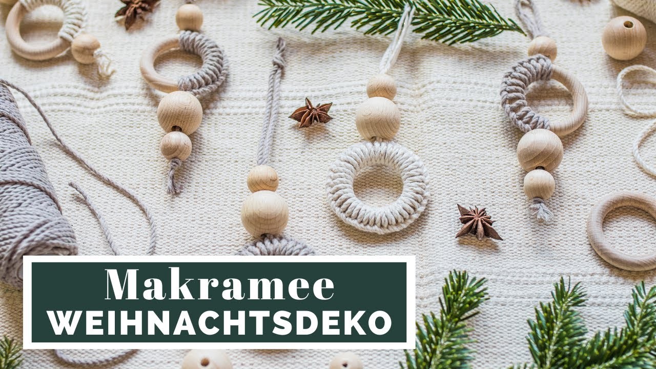 Weihnachtsschmuck mit Makramee | XMAS DEKO | muckout.de – Bastel-Sets & DIY-Anleitungen
