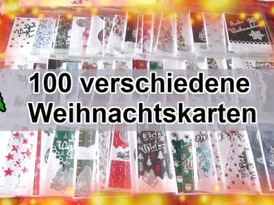 ????????100 Weihnachtskarten aus den aktuellen 15x30 Action Weihnachtsblöcken ????????