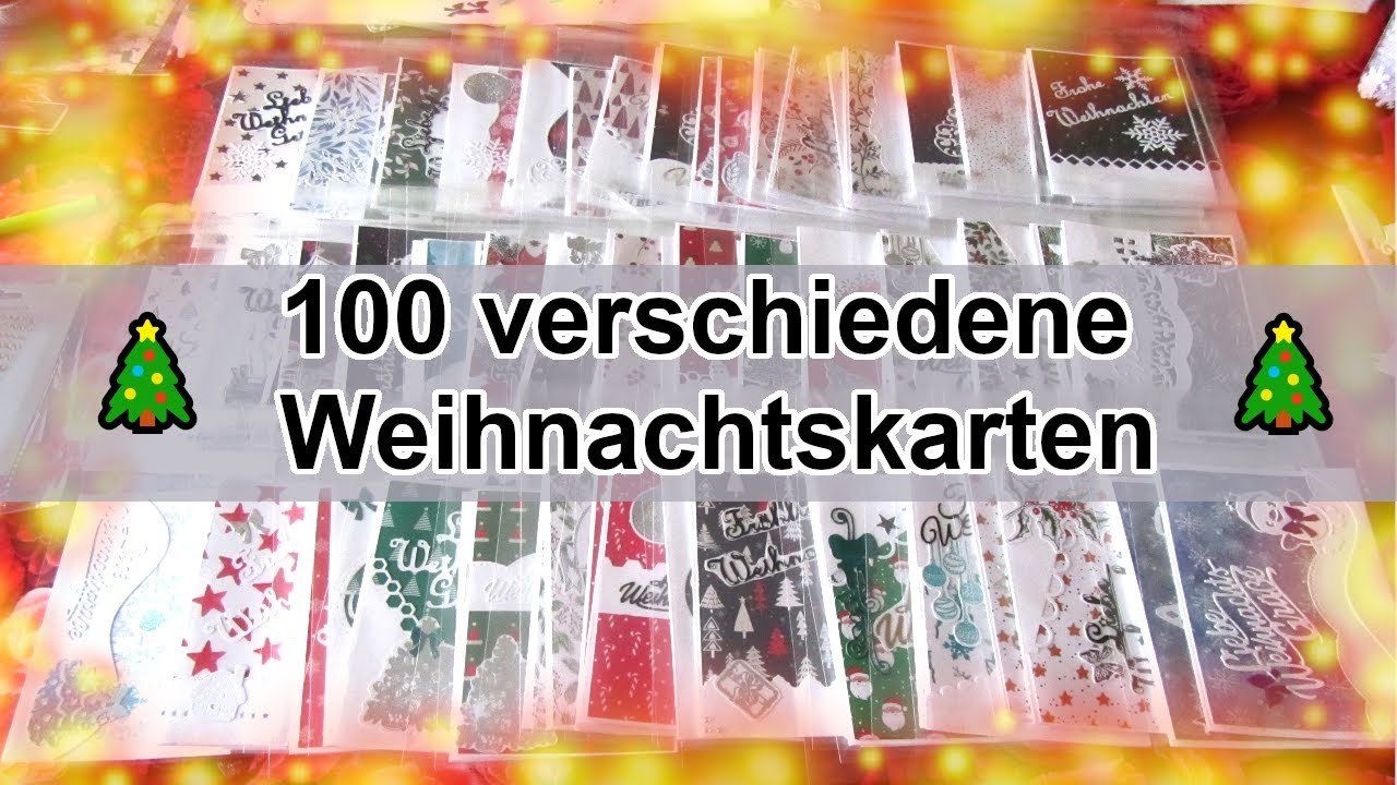 ????????100 Weihnachtskarten aus den aktuellen 15x30 Action Weihnachtsblöcken ????????