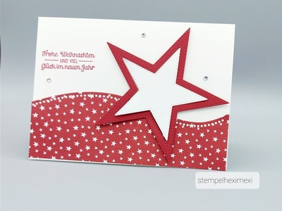 12 Karten Weihnachten Karte Nr.3 Geschwungene Weihnachten Stampin'Up!