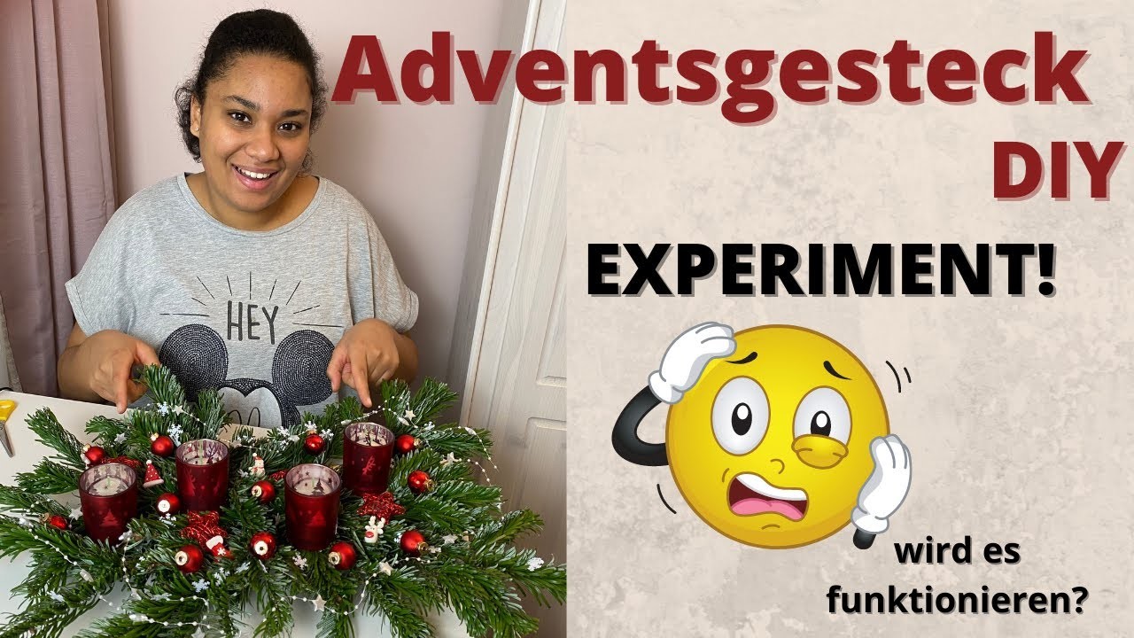 Adventsgesteck DIY  wird es funktionieren?