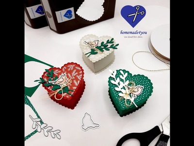 Anleitung Herzboxen Verpackung in Herzform Valentinstag basteln Stampin Up