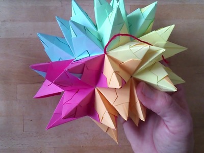 Bascetta Plus - Sterne kreativ –  15 b von 17:  90er Sternenkugel zusammenbauen – Origami leicht