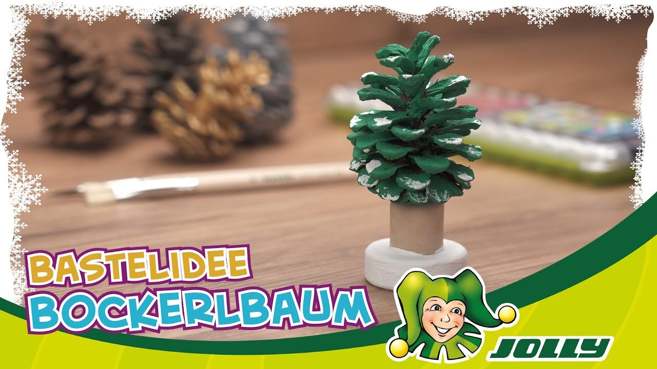 BASTELN MIT KINDERN | Jolly DIY | Weihnachtsbaum ganz einfach selbst gemacht | Bockerlbaum