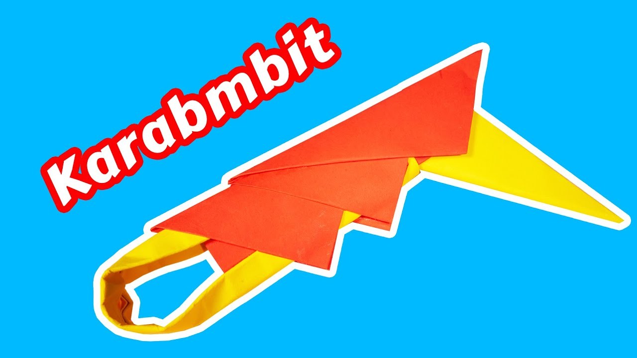 Basteln mit Papier: Wie man ein Kampfmesser mit Papier machen | Karambit. Bastelideen