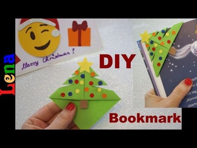 DIY Weihnachtsbaum Lesezeichen basteln mit Lena - DIY Christmas Tree corner bookmark diy