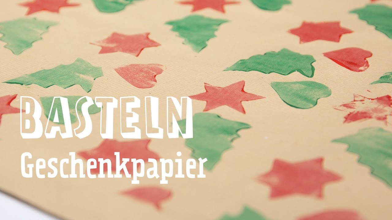 DIY – Weihnachtsgeschenkpapier selbst basteln – Tutorial