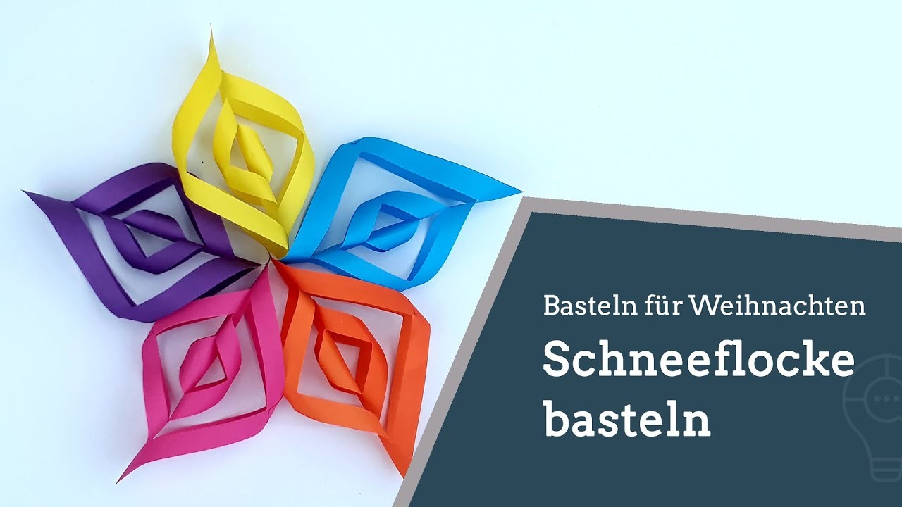 Eine 3D-Schneeflocke basteln
