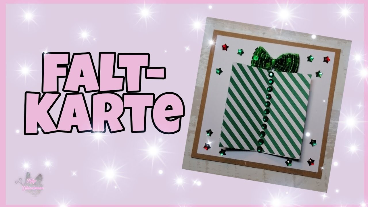 ???? Einfache Falt Karte basteln ???? Tutorial. Anleitung
