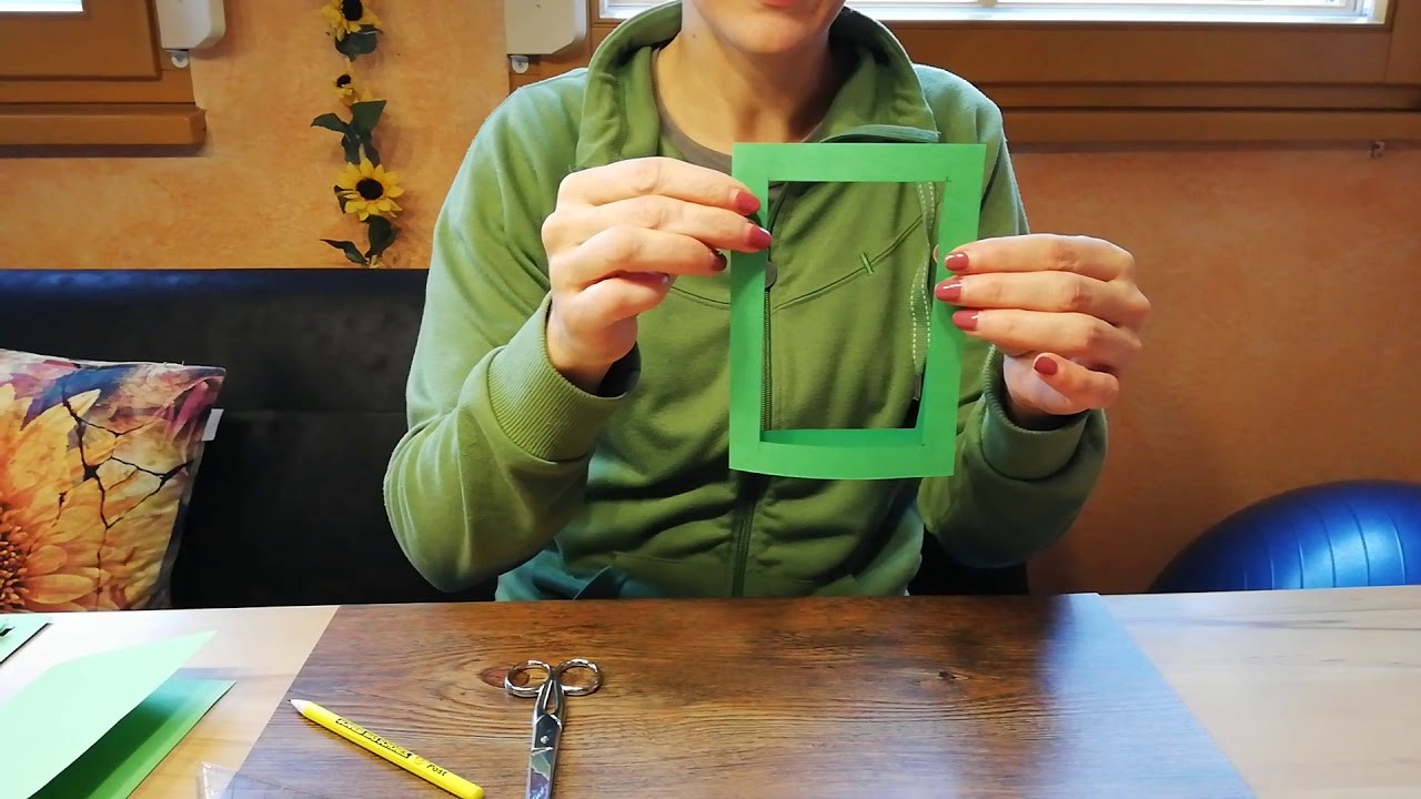 Fensterkerzenbild basteln