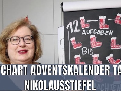 Flipchartideen für Weihnachten - Adventskalender Tag 5 - Nikolausstiefel