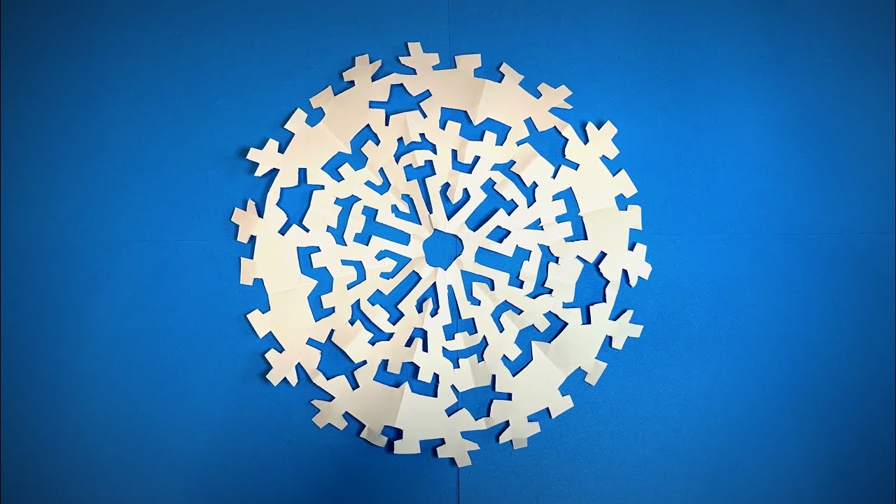 How to Make a Paper Snowflake Tutorial Easy | Christmas Decoration Ideas #2