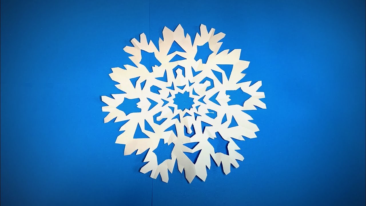How to Make a Paper Snowflake Tutorial Easy | Christmas Decoration Ideas #1