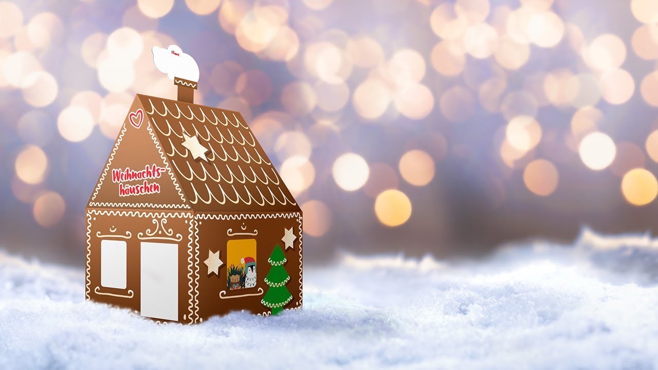 Konsum Leipzig Weihnachtsbasteln - Knusperhäuschen
