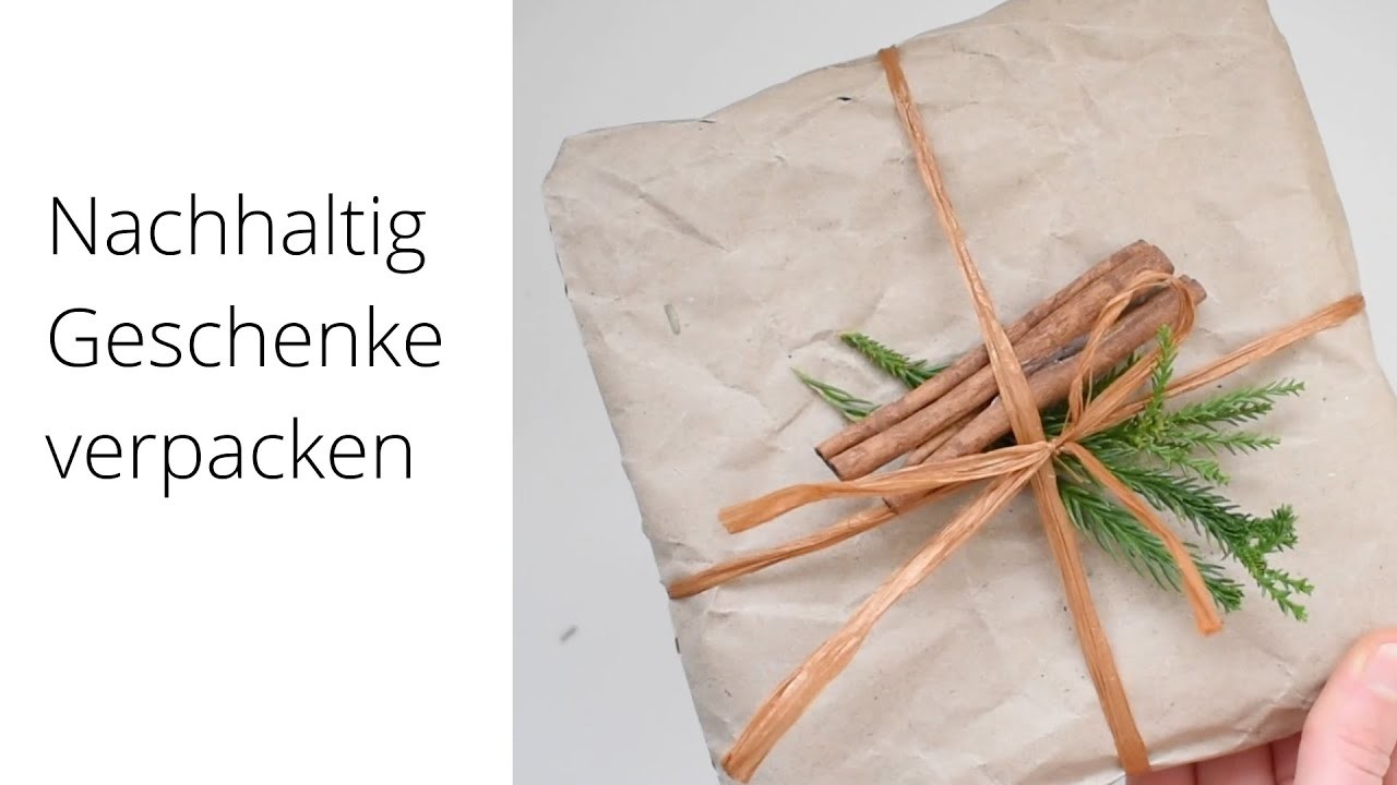 Nachhaltig Geschenke einpacken. Zero waste Weihnachten