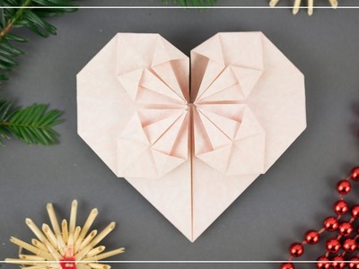 Origami Herzen aus Papier basteln | DIY Geschenkidee