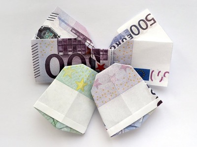Origami WEIHNACHTSGLOCKE Geldgeschenk GELD FALTEN | Money CHRISTMAS BELL | Tutorial by Euro Origami