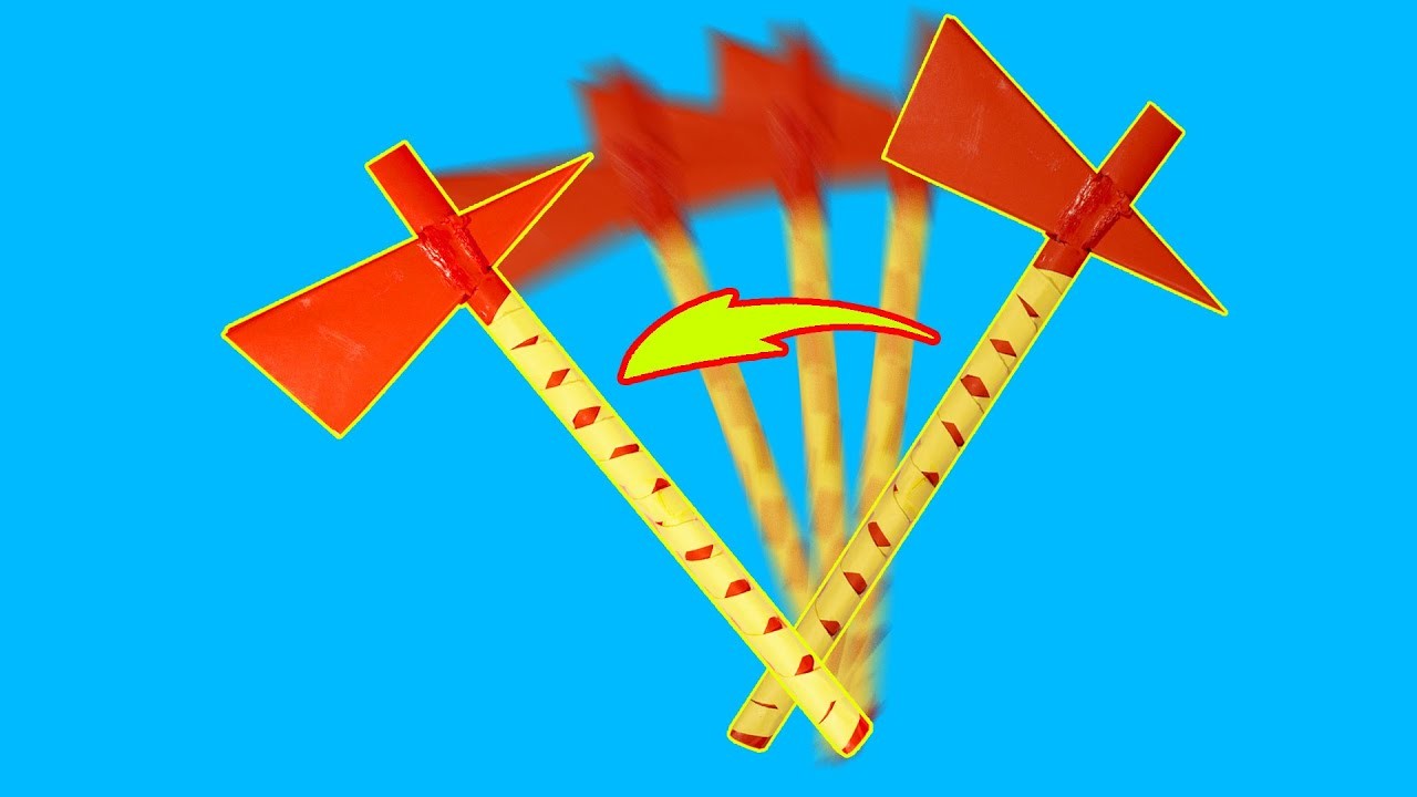 Papieraxt falten: Streitaxt Axt aus Papier basteln Origami. Bastelideen Papier