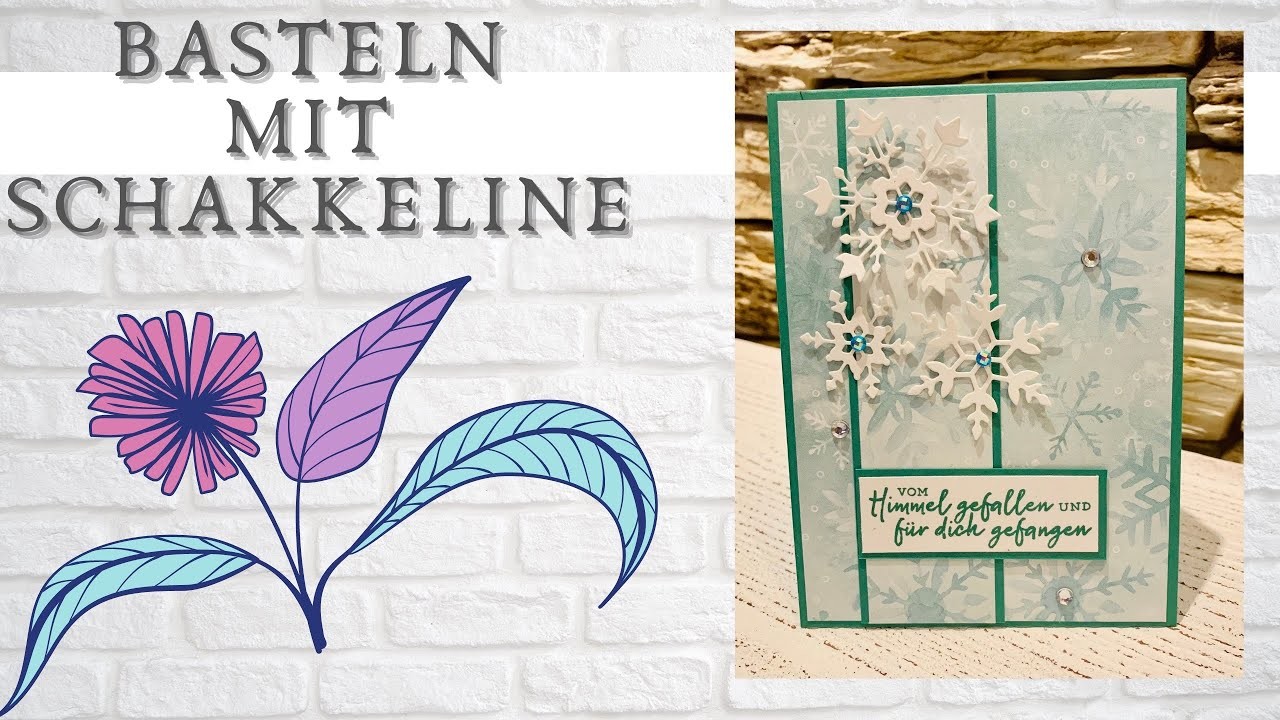 Pop up —Karte—Schneeflöckchen mit Produkten von Stampin’up