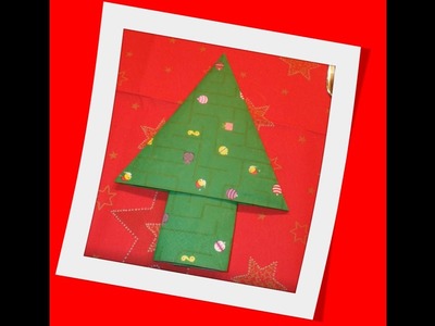 Servietten falten Tannenbaum - Einfache DIY Tischdeko basteln Weihnachtsbaum
