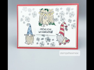 #Stampinup#stempelheximexi 12 Karten Weihnachten Karte Nr.8 Wichtelweihnacht Stampin'Up!
