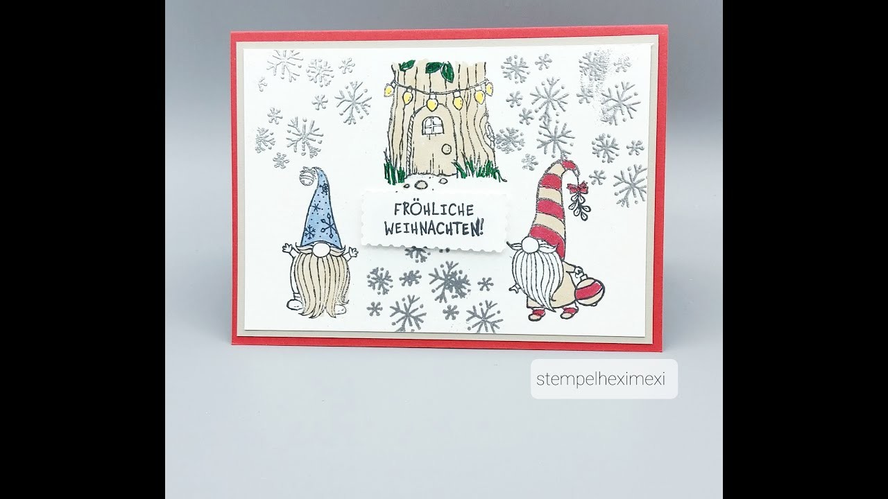 #Stampinup#stempelheximexi 12 Karten Weihnachten Karte Nr.8 Wichtelweihnacht Stampin'Up!