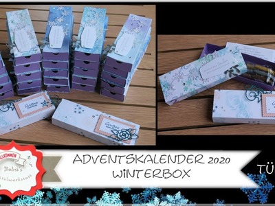 Verpackung - Adventskalender basteln - Winterbox - Stifteverpackung - Stampin´Up! - Anleitung - DIY