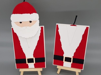 Weihnachten 2020: Weihnachtsmann in Form einer Ziehkarte