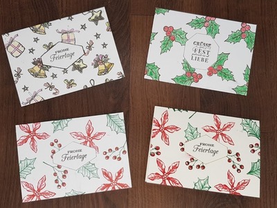 Weihnachten 2020: Weihnachtsblüten einfach nur stempeln