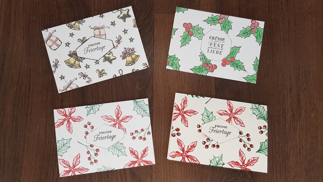 Weihnachten 2020: Weihnachtsblüten einfach nur stempeln