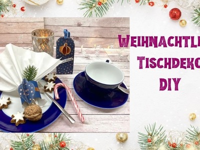 Weihnachtliche Tischdeko basteln
