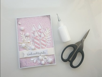 +++ Weihnachtskarte Nr3 ++ Adventsgesteck +++