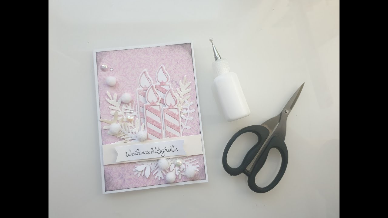 +++ Weihnachtskarte Nr3 ++ Adventsgesteck +++