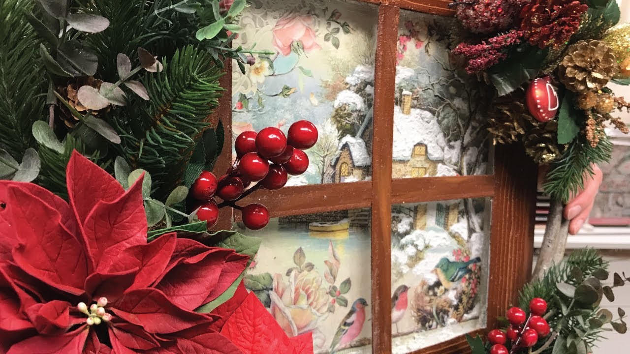 Winterfenster DIY Weihnachtsdeko |Christmas decoration craft idea