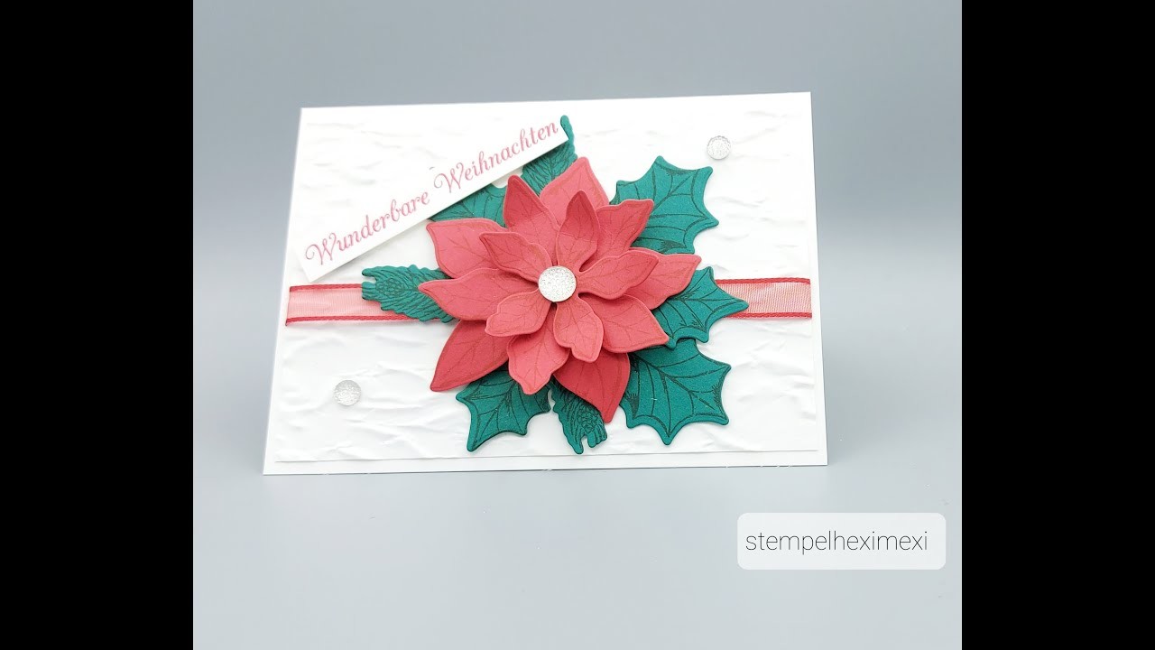 12 Karten Weihnachten Karte Nr.7 Blühende Weihnachten Stampin'Up!