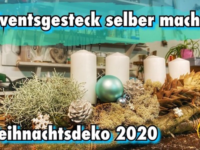 Adventsgesteck | Weihnachtsdeko 2020  | Adventsgesteck länglich mit Ästen | Adventsgestecke 2020 ????