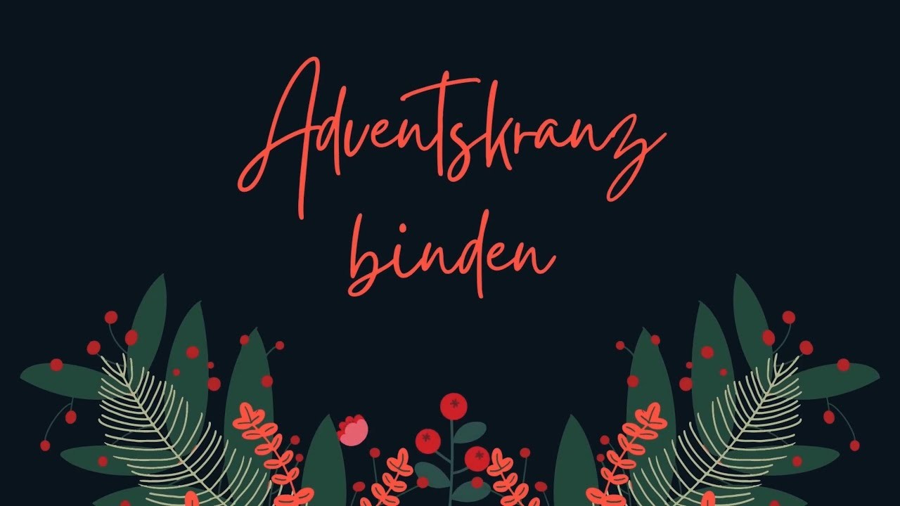 Adventskranz binden