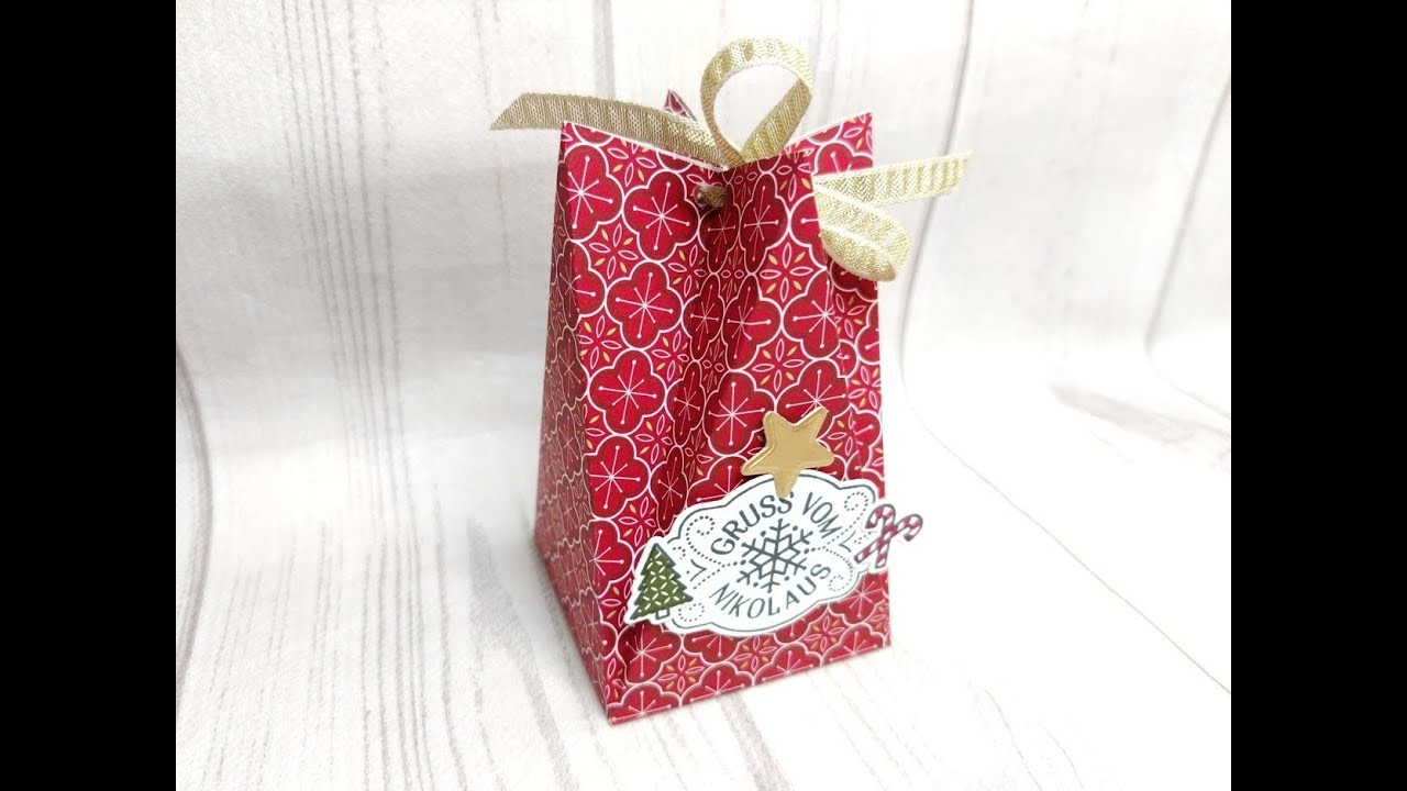 Anleitung Giebelbox - Gruss vom Nikolaus