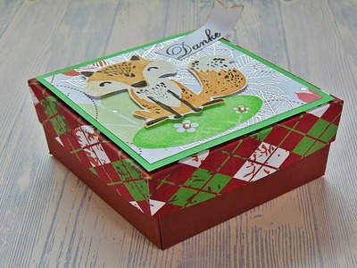 Basteln: Herbstliche Verpackung selber machen. Basteln mit Papier