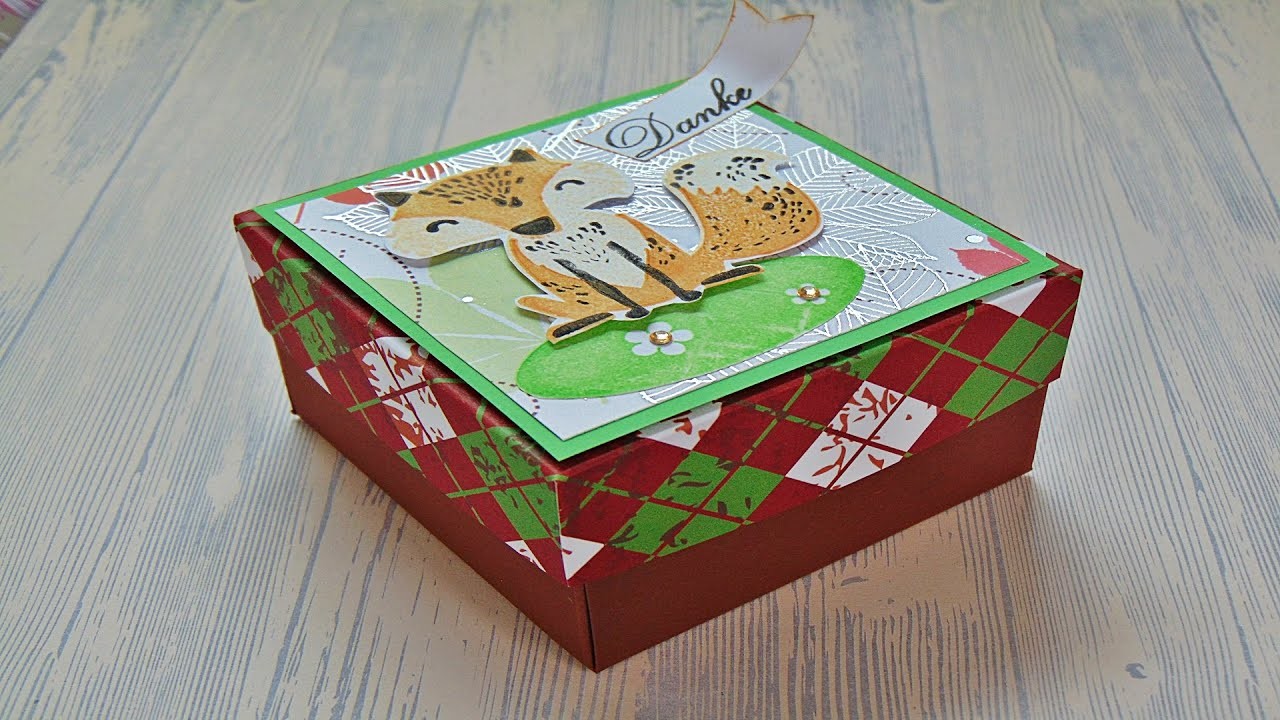 Basteln: Herbstliche Verpackung selber machen. Basteln mit Papier