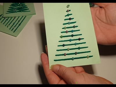 CBW CarinasBastelWelt Schöne einfache Weihnachtskarten selbstgemacht. DIY