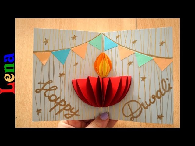 ???? Diwali Card DIY ???? Greeting Card ???? Grußkarte basteln ????