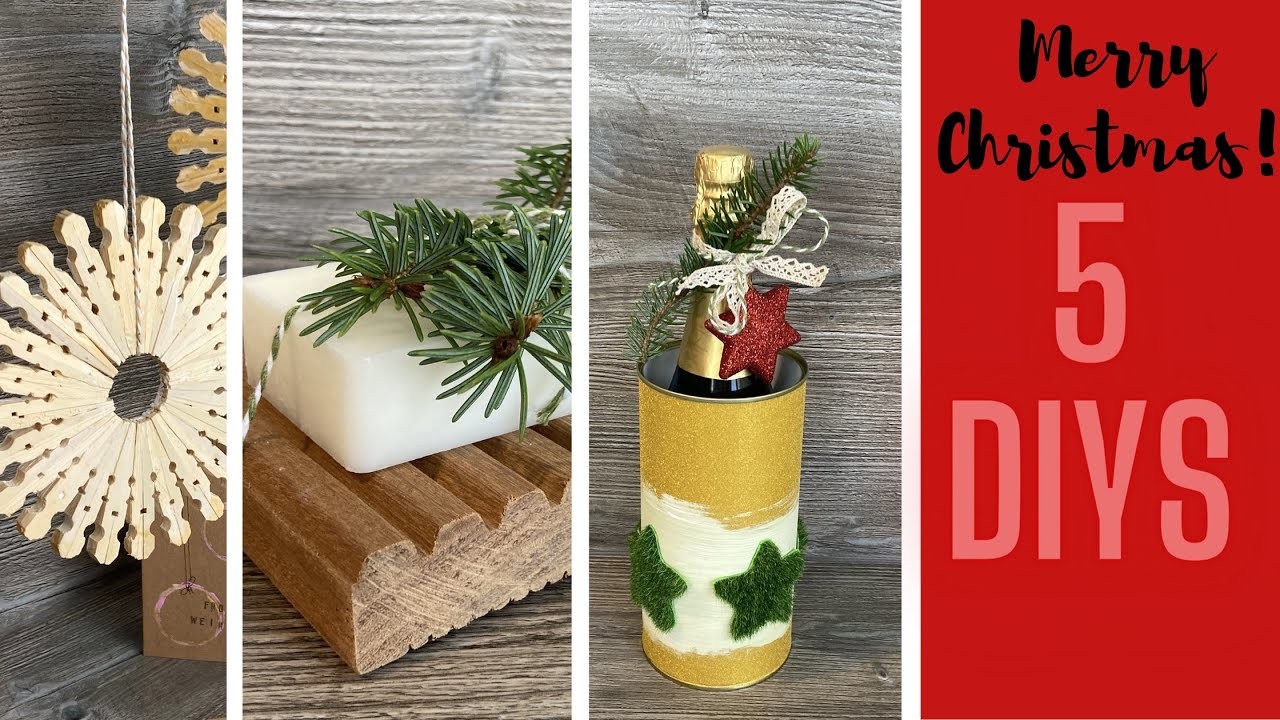 DIY - 5 Weihnachtsgeschenke - selber machen - Weihnachtsideen - Gold - Kutschoblon