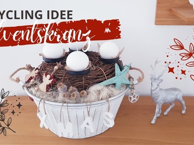 DIY - Adventskranz in Backform | Weihnachtsdeko | Upcycling Idee